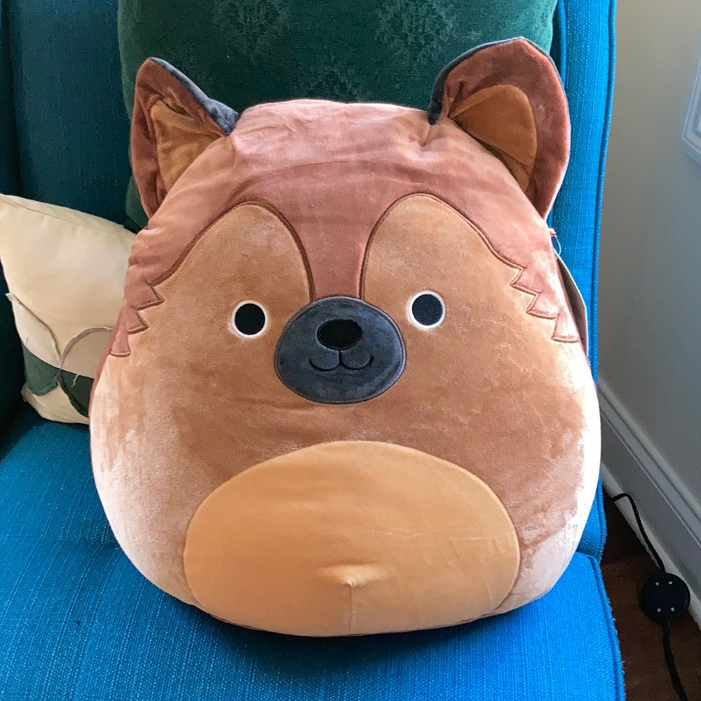 Squishmallow "Mario" the German Shepherd 16 inches